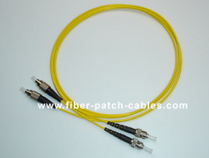 ST to FC single mode duplex fiber optic patch cable