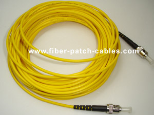 ST to ST single mode simplex fiber optic patch cable